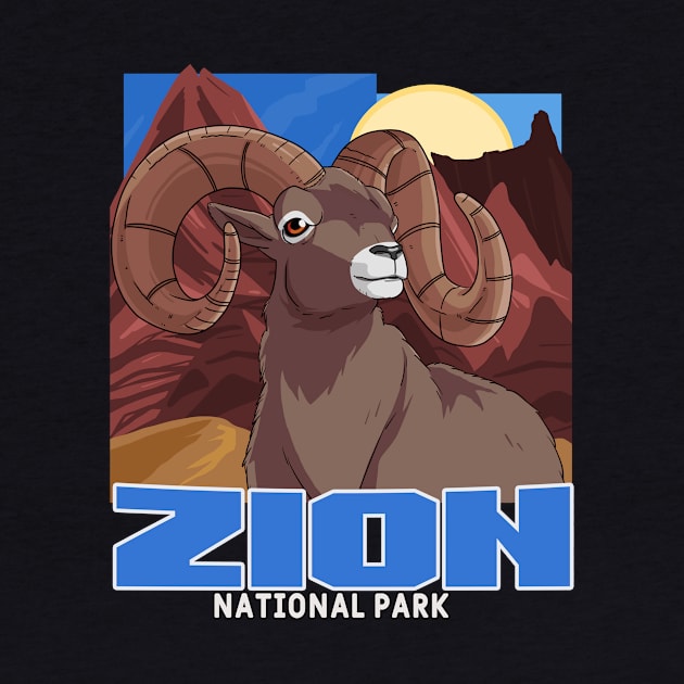 Zion National Park Bighorn Sheep by Noseking